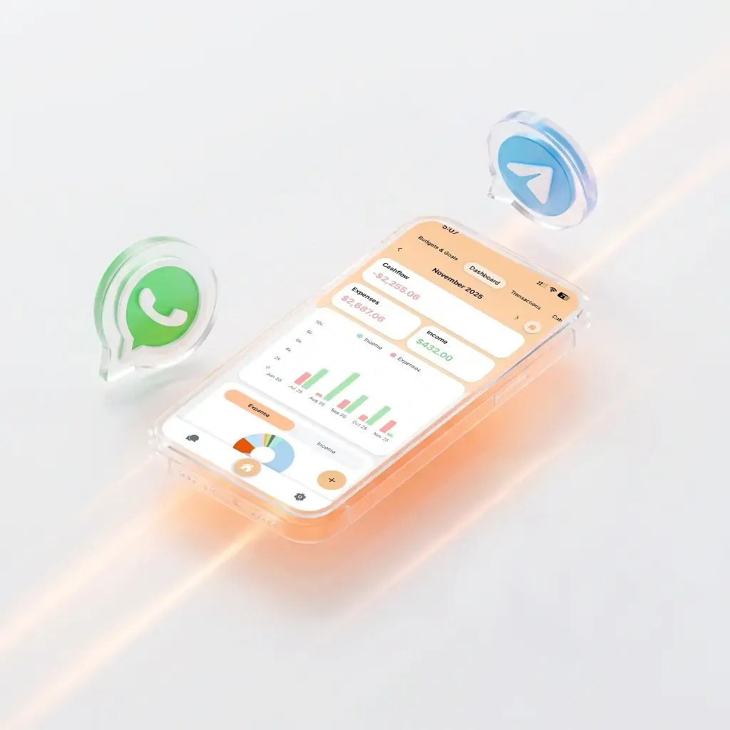 Communication channels for Ciento AI — WhatsApp, Telegram, and in-app chat