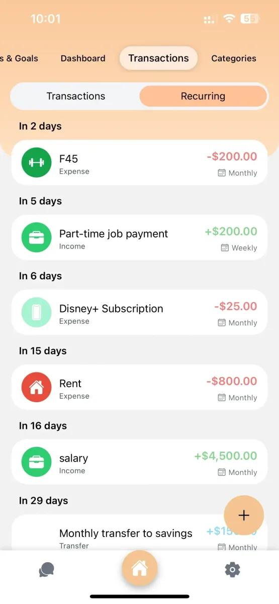 Recurring Transaction 1